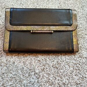 Elegant Black and Gold Clutch